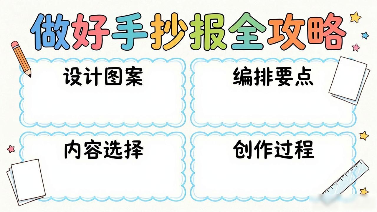 手抄报制作技巧_如何制作手抄报_手抄板报设计图案大全