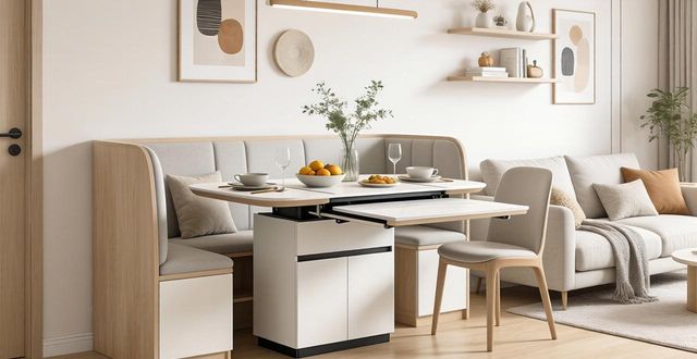 餐边柜设计趋势_家具排版设计图片欣赏_顶天立地款餐边柜