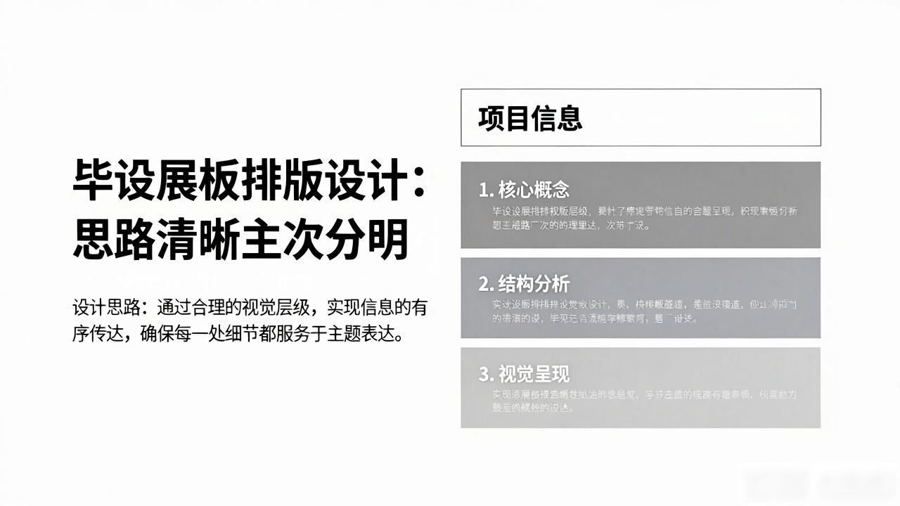 毕设排版技巧_室内设计展板排版_展板排版设计