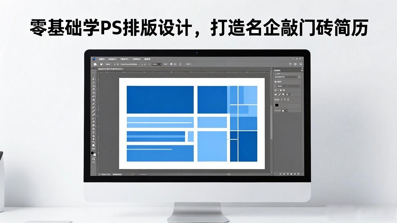 零基础学PS做简历_PS简历设计_ps排版设计