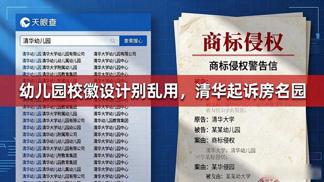 清华大学起诉幼儿园 商标侵权纠纷 傍名校行为_幼儿园校徽设计图案