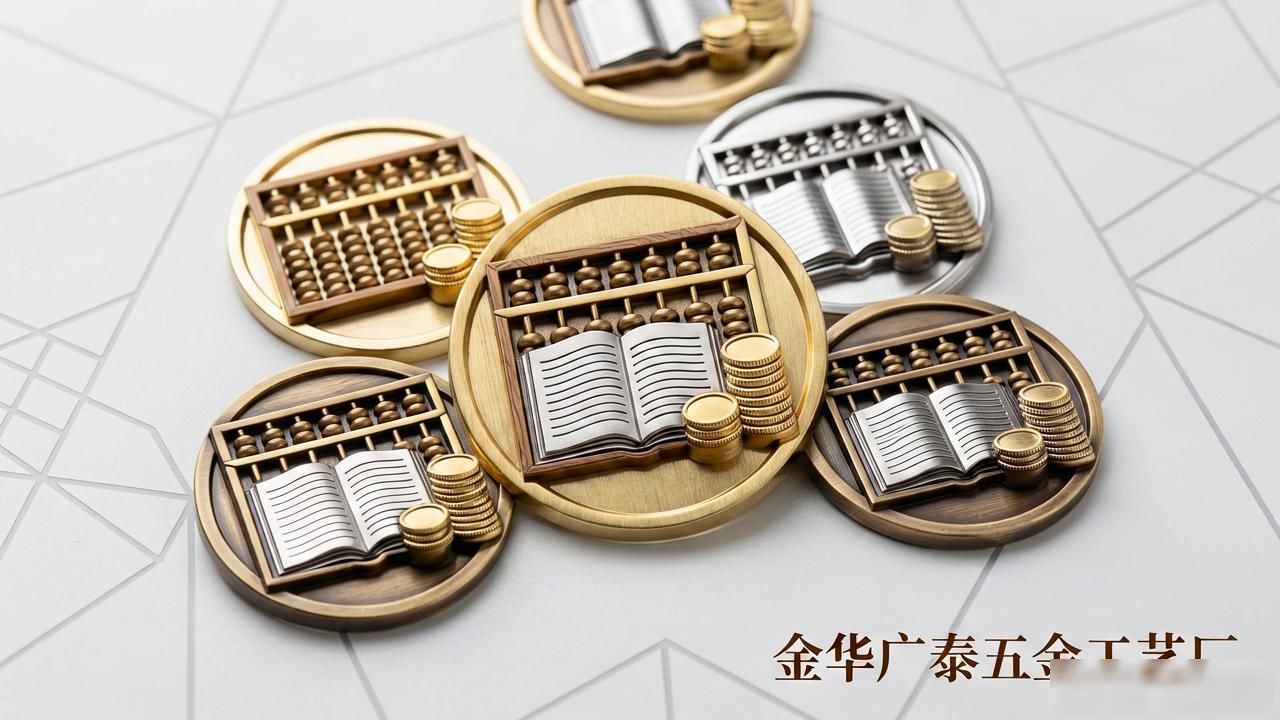 高端精工徽章工厂_金属徽章定制_会计班徽设计图案大全