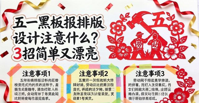 五一劳动节黑板报设计_黑板报创意元素装饰_黑板报排版设计注意什么