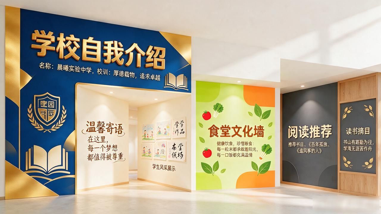文化墙墙面布置_校园文化墙设计_大学教室墙面设计图案