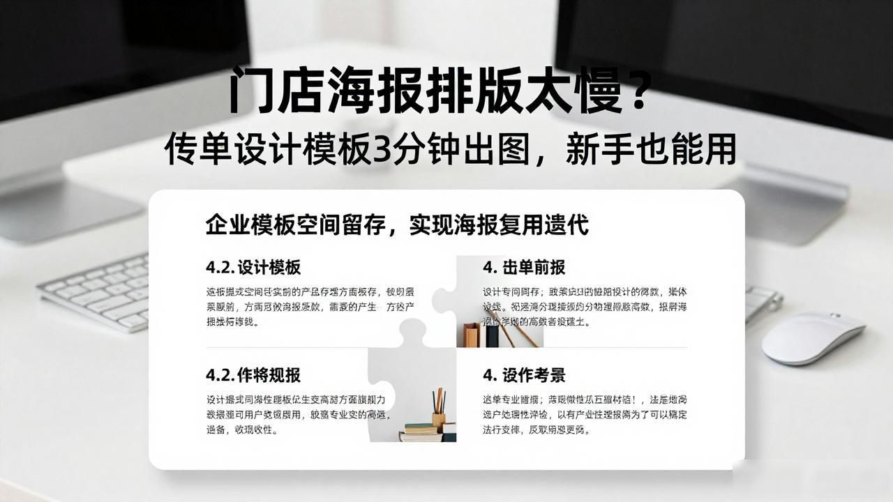 门店海报制作效率提升_传单设计 排版_智能模板自动排版