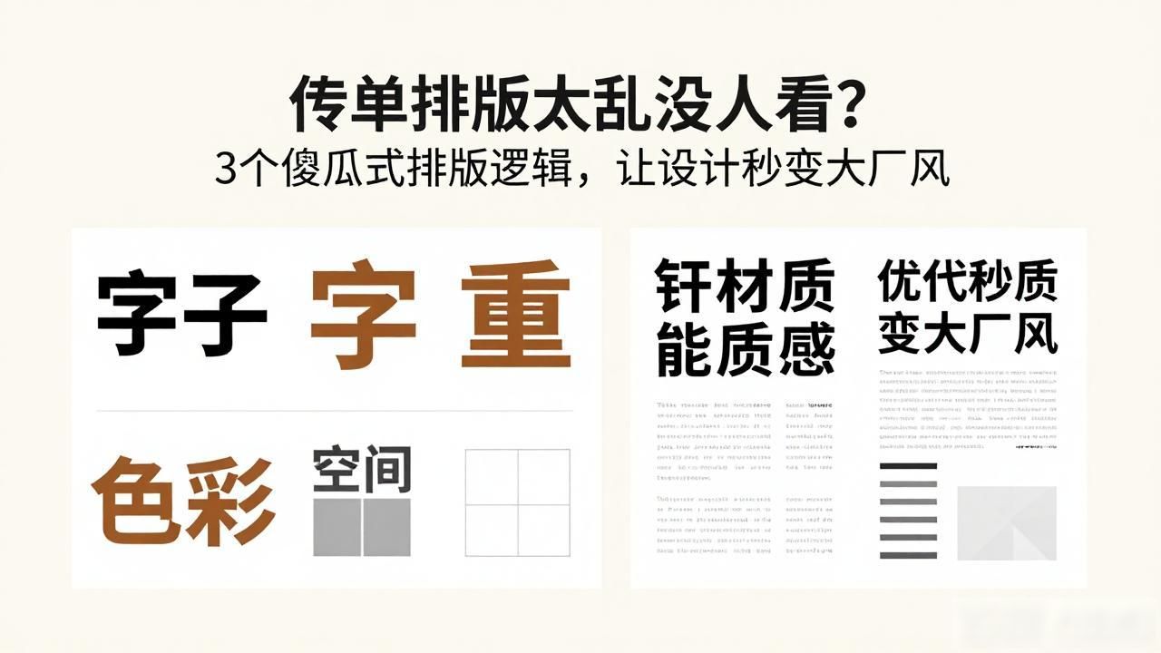 传单设计 排版_傻瓜式排版逻辑_海报设计高级感