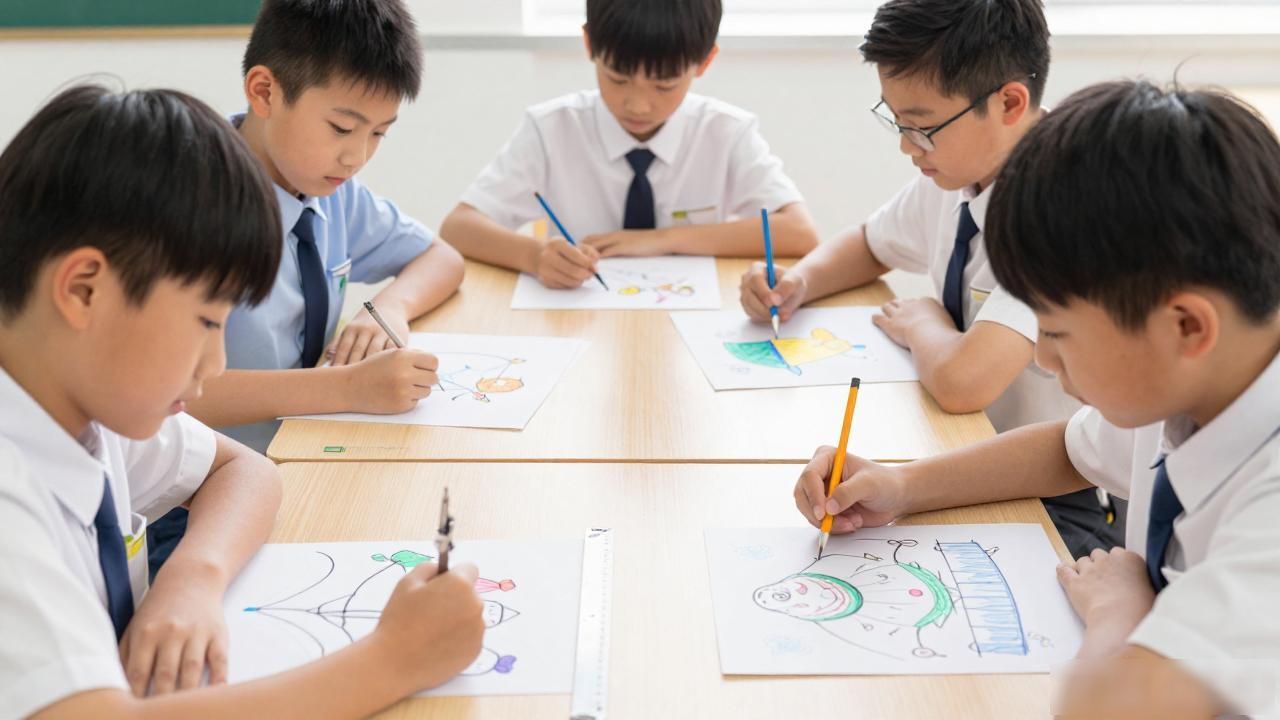 六年级圆规设计图案_用圆规画圆与徒手画圆的不同之处_小学六年级数学美丽的圆实践活动