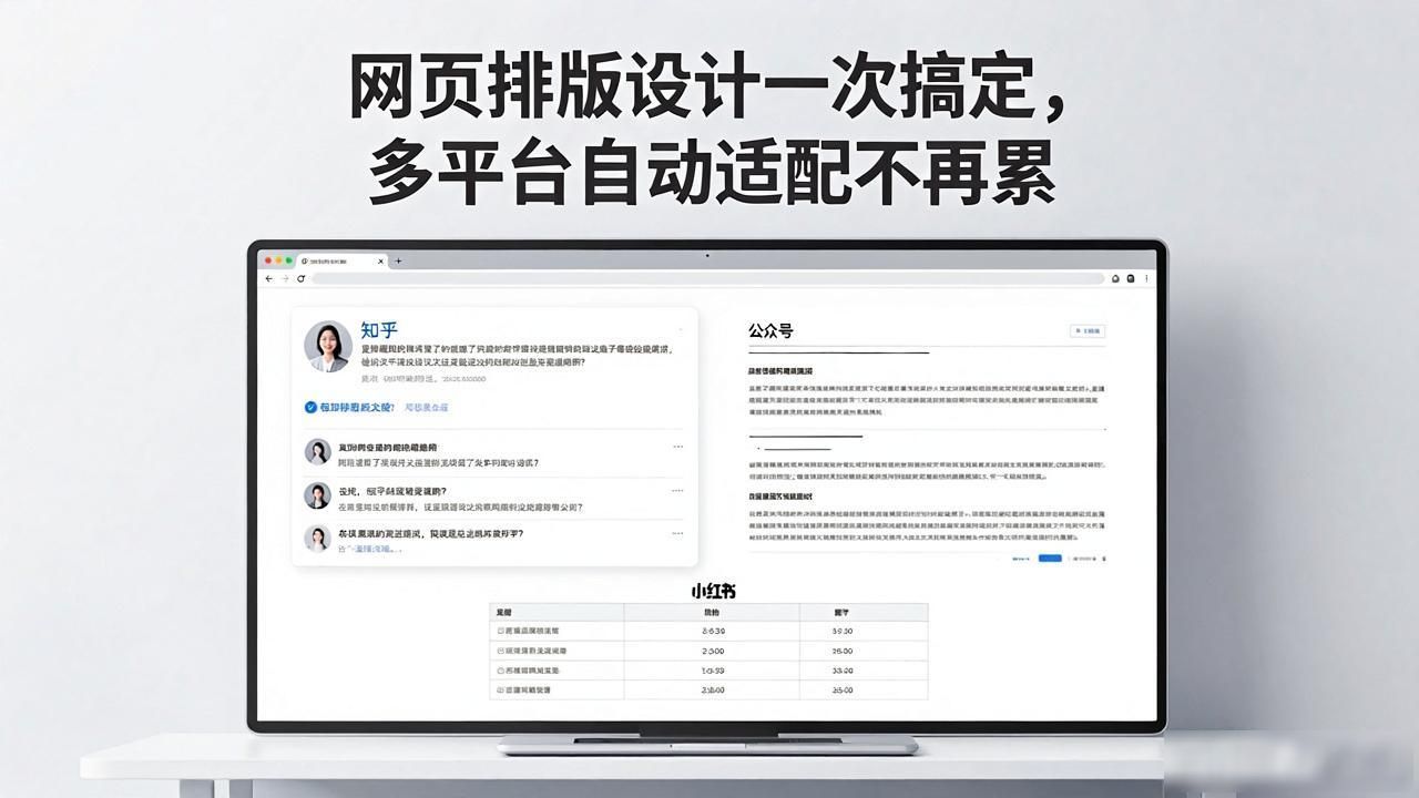 网页排版设计_排版器系统设计_多平台内容运营