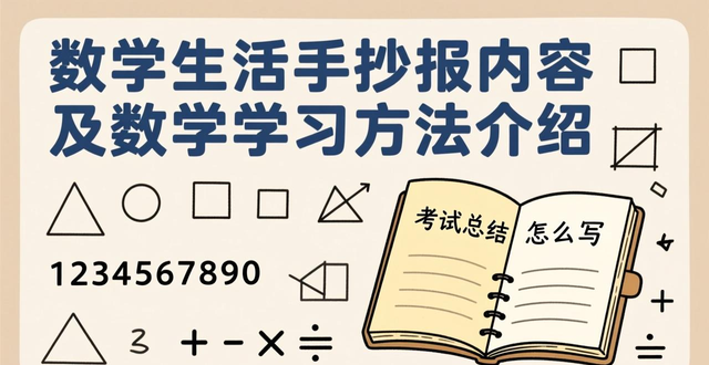数学生活手抄报内容 数学学习方法 高中数学学习方法_数学手抄报设计图案