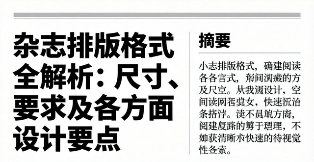 杂志排版尺寸规范_杂志 排版 设计_杂志排版格式要求