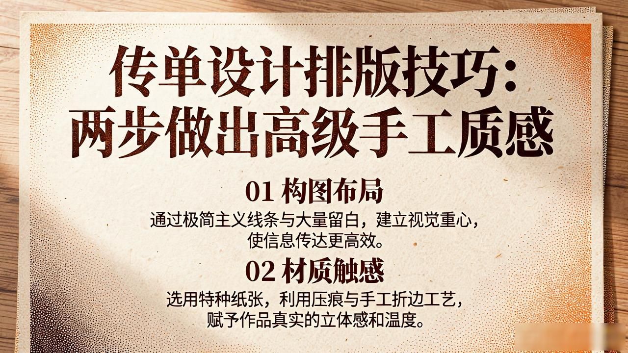 氛围感视觉触感_传单设计 排版_手工质感设计