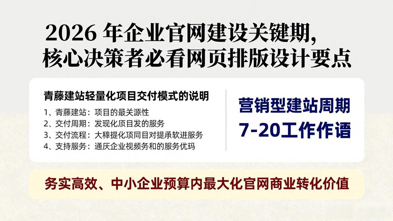网页排版设计_高端定制网站建设服务商选型_AI赋能官网建设服务商测评