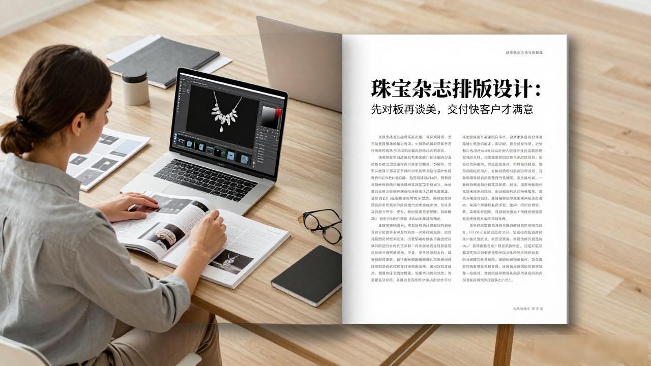 中小商家美妆活动海报制作流程_先对板后出图美妆海报攻略_珠宝杂志排版设计