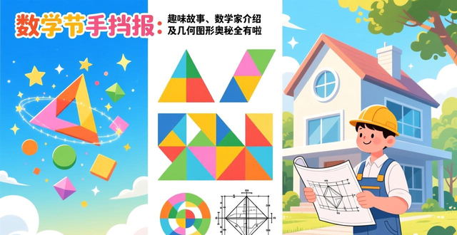 数学节手抄报内容设计_数学手抄报设计图案_数学趣味故事手抄报模板