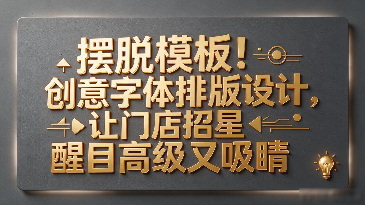 创意字体排版设计_材质创新招牌设计_创意门店招牌设计