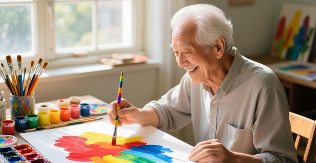 老人手绘环保袋制作体验_北京康宁养老照料中心手绘环保袋活动_手绘环保袋设计图案