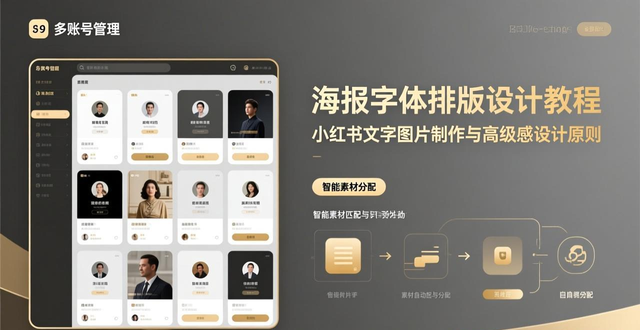 薯秘书智能工具制作_小红书文字图片设计原则_海报字体排版设计