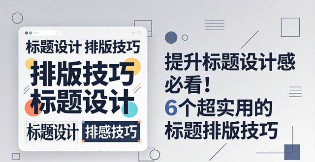 提升标题设计感技巧_标题设计排版_标题排版设计方法