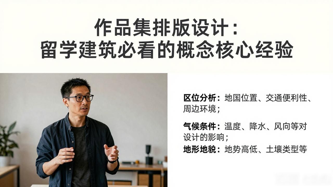 建筑设计留学作品集制作经验总结_UCL建筑设计概念重要性_作品集排版设计