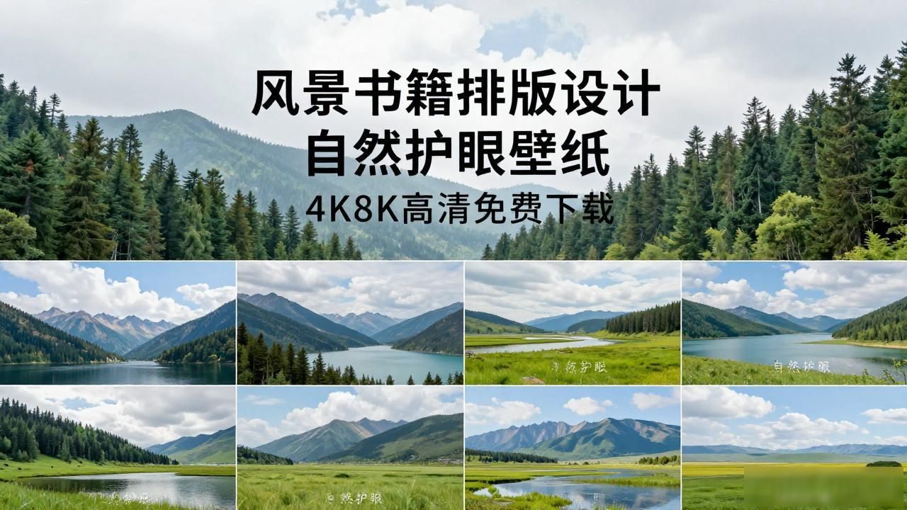 山水桌面壁纸_风景书籍排版设计_风景壁纸
