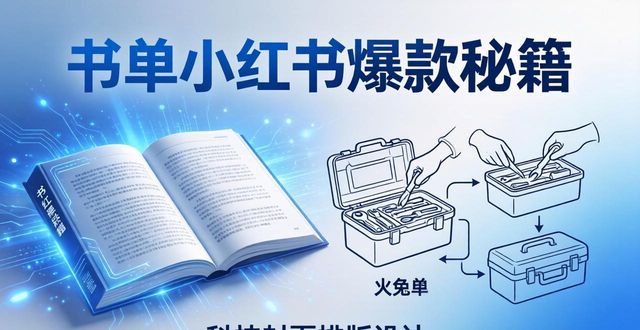 小红书书单封面排版教程_科技封面排版设计_高清书单图片制作技巧