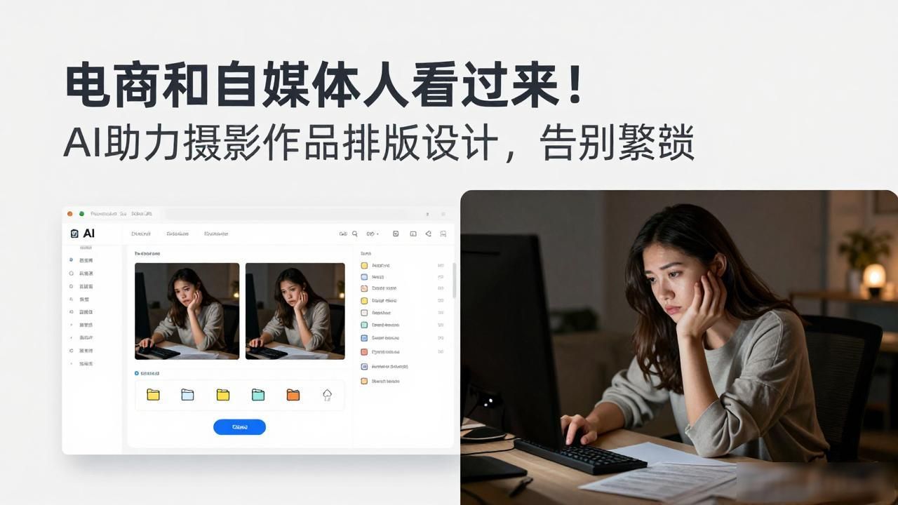 摄影作品排版设计_电商商品图AI制作_AI智能修图工具