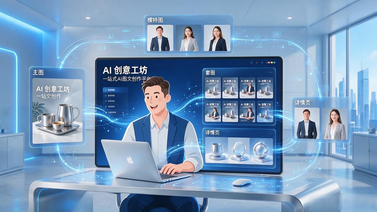 海报产出滞后解决方案_画报排版设计_精品店AI作图流程重构