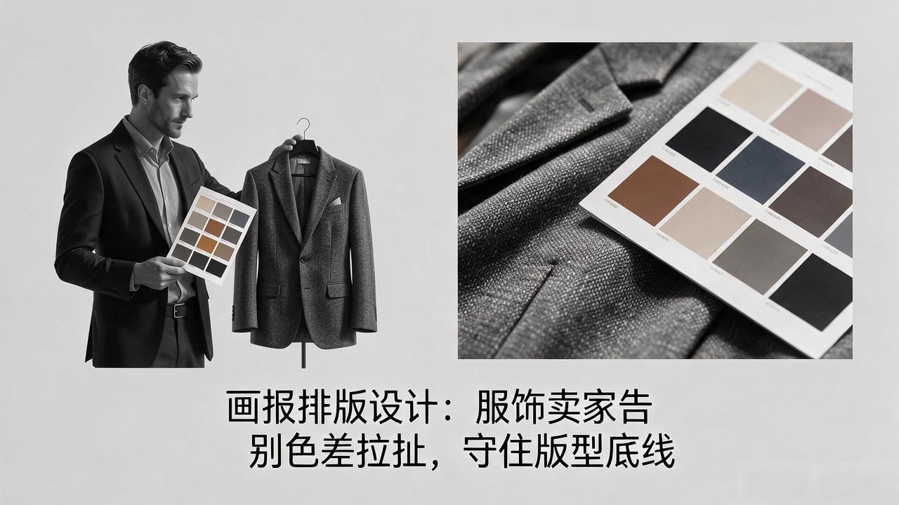 AI模特图生成_服饰海报AI对板_画报排版设计