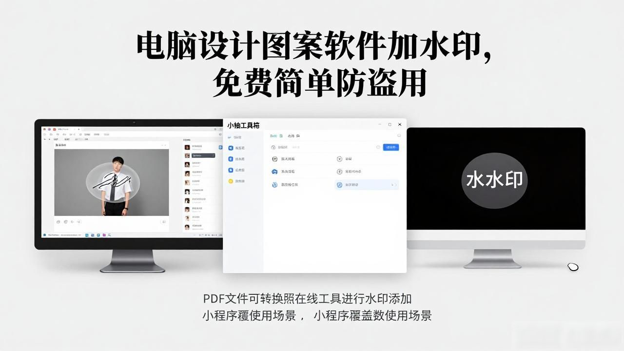 电脑加水印免费方法_电脑设计图案软件_微信小程序水印工具