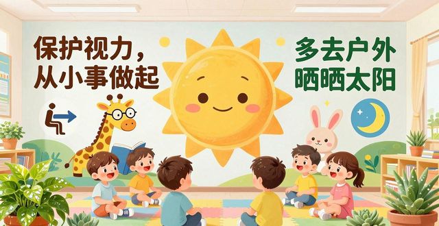 护眼科普小天地_教室设计图案纸_沉浸式互动护眼教育