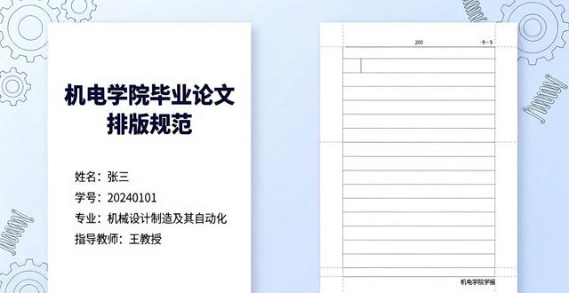 机电学院毕业论文 设计 写作与排版打印规范_论文格式规范要求_毕业论文格式模板