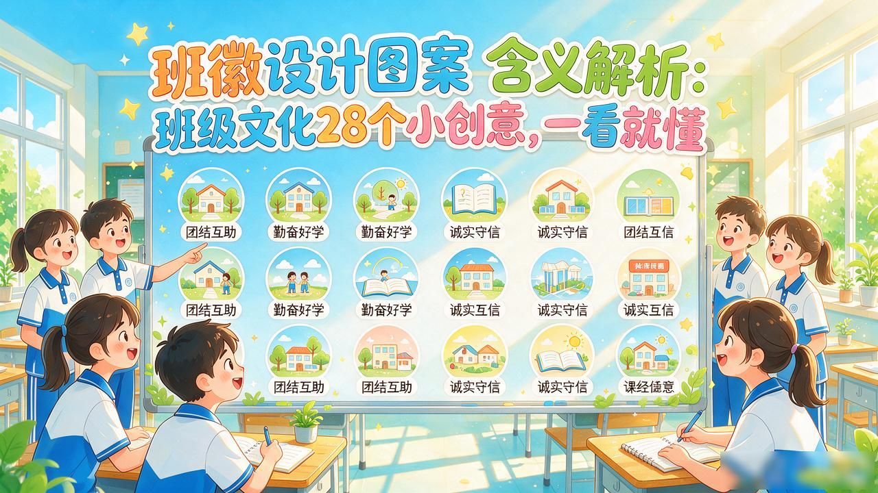 班徽设计图案大全 含义_班级文化建设创意点子_中小学班级文化建设的28个小窍门