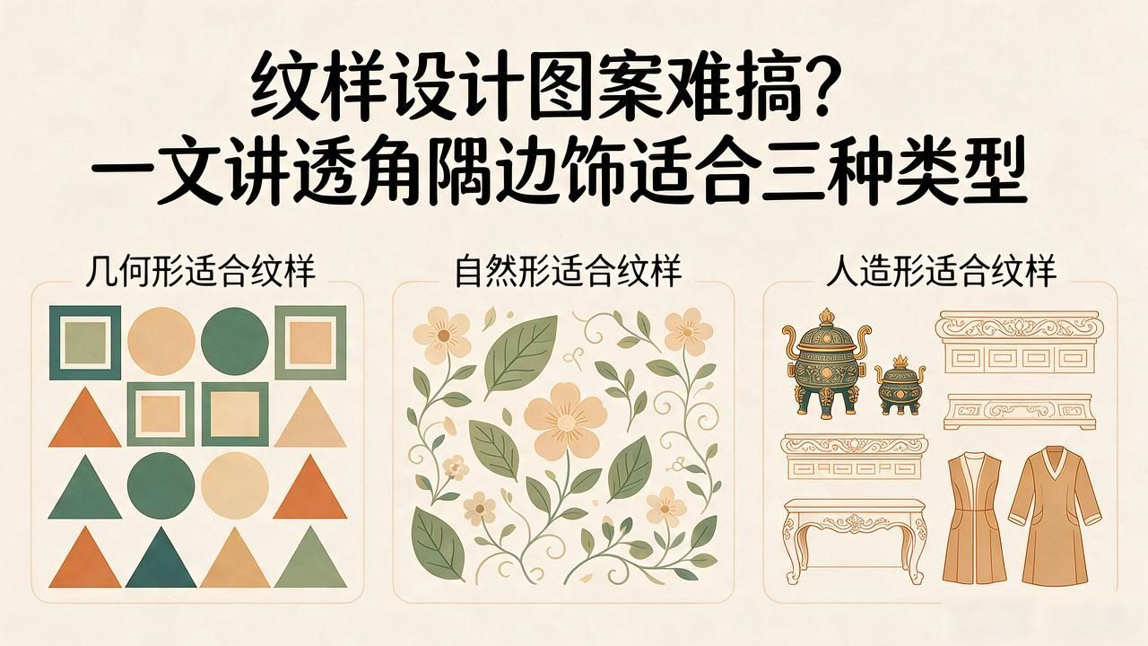 角隅纹样_边饰纹样_纹样设计图案