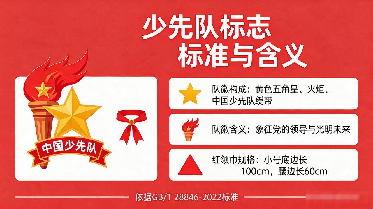 队徽设计图案大全_少先队队旗样式和材质_:红领巾含义和规格