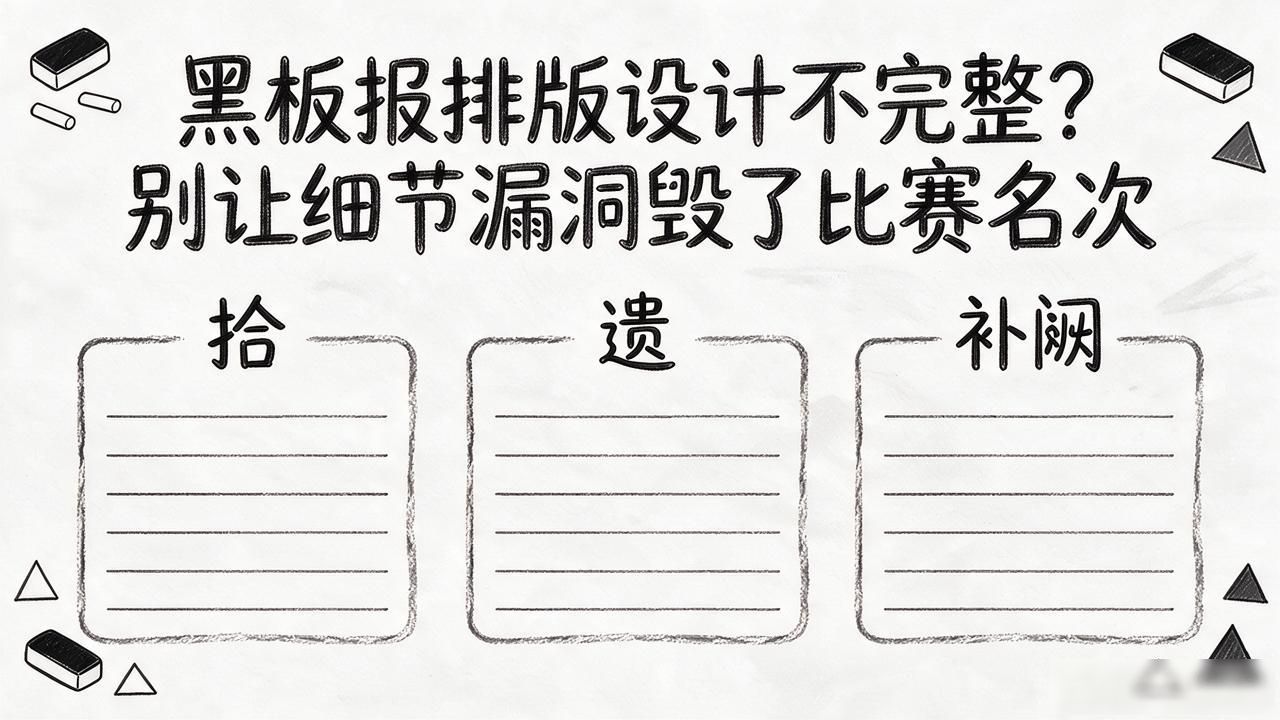 黑板报比赛拾遗补阙_黑板报排版设计_补漏洞做事态度